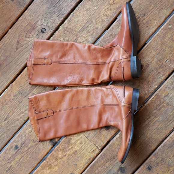 MADEWELL 1937 English Saddle Archive Leather Tall Riding Boots sz 8.5 Equestrian - Picture 7 of 17